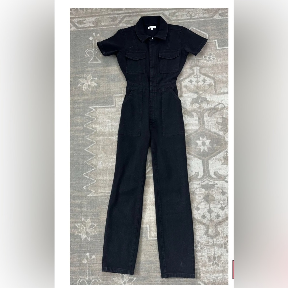 Good American denim jumpsuit